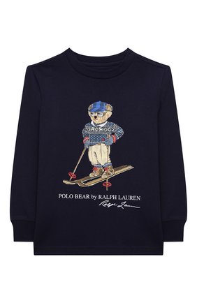 Детская хлопковый лонгслив POLO RALPH LAUREN синего цвета по цене 4265 руб., арт. 322853792 | Фото 1 Детская хлопковый лонгслив POLO RALPH LAUREN синего цвета, арт. 322853792 | Фото 1 (Материал внешний: Хлопок; Рукава: Длинные)