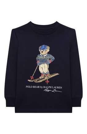 Детская хлопковый лонгслив POLO RALPH LAUREN синего цвета по цене 4265 руб., арт. 321853792 | Фото 1 Детская хлопковый лонгслив POLO RALPH LAUREN синего цвета, арт. 321853792 | Фото 1 (Материал внешний: Хлопок; Рукава: Длинные)