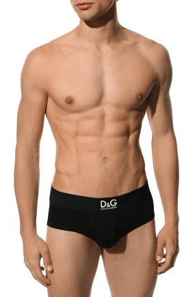 Мужские хлопковые хипсы DOLCE & GABBANA черного цвета по цене 5170 руб., арт. M3D35J/0UAIG | Фото 2 Мужские хлопковые хипсы DOLCE & GABBANA черного цвета, арт. M3D35J/0UAIG | Фото 2 (Материал внешний: Хлопок; Мужское Кросс-КТ: Трусы; Кросс-КТ: бельё)