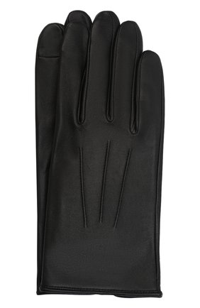 Мужские кожаные перчатки AGNELLE черного цвета, арт. SLIMMERCURY/S | Фото 1 (Мужское Кросс-КТ: Кожа и замша; Материал: Натуральная кожа)