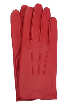 Мужские кожаные перчатки AGNELLE красного цвета, арт. SLIMMERCURY/C100 | Фото 1 (Мужское Кросс-КТ: Кожа и замша; Материал: Натуральная кожа)