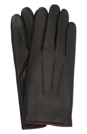 Мужские кожаные перчатки rick AGNELLE черного цвета, арт. RICK/C100 | Фото 1 (Мужское Кросс-КТ: Кожа и замша; Региональные ограничения белый список (Axapta Mercury): RU; Материал: Натуральная кожа)