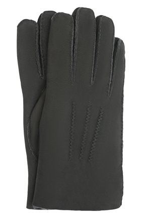 Мужские замшевые перчатки alexis AGNELLE темно-серого цвета, арт. ALEXIS/ND | Фото 1 (Материал: Замша; Мужское Кросс-КТ: Кожа и замша)