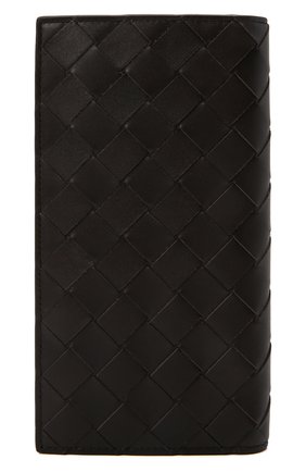Мужской кожаное портмоне BOTTEGA VENETA темно-коричневого цвета, арт. 676593/VCPQ5 | Фото 1 (Материал: Натуральная кожа)