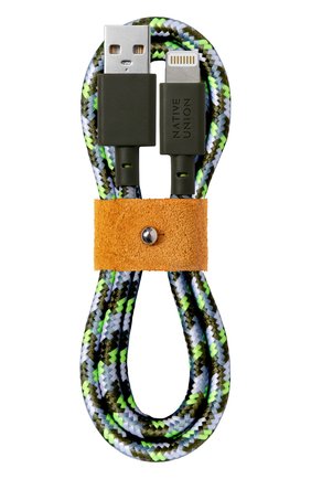 Кабель native union maison kitsune belt lightning/usb, 1.2m NATIVE UNION зеленого цвета по цене 4590 руб., арт. BELT-L-GRN-MK | Фото 1 Кабель native union maison kitsune belt lightning/usb, 1.2m NATIVE UNION зеленого цвета, арт. BELT-L-GRN-MK | Фото 1 (Региональные ограничения белый список (Axapta Mercury): RU)