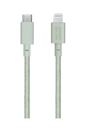 Кабель lightning/usb-c, 1.2m NATIVE UNION зеленого цвета по цене 5590 руб., арт. BELT-CL-GRN-2-NP | Фото 2 Кабель lightning/usb-c, 1.2m NATIVE UNION зеленого цвета, арт. BELT-CL-GRN-2-NP | Фото 2 (Региональные ограничения белый список (Axapta Mercury): RU)