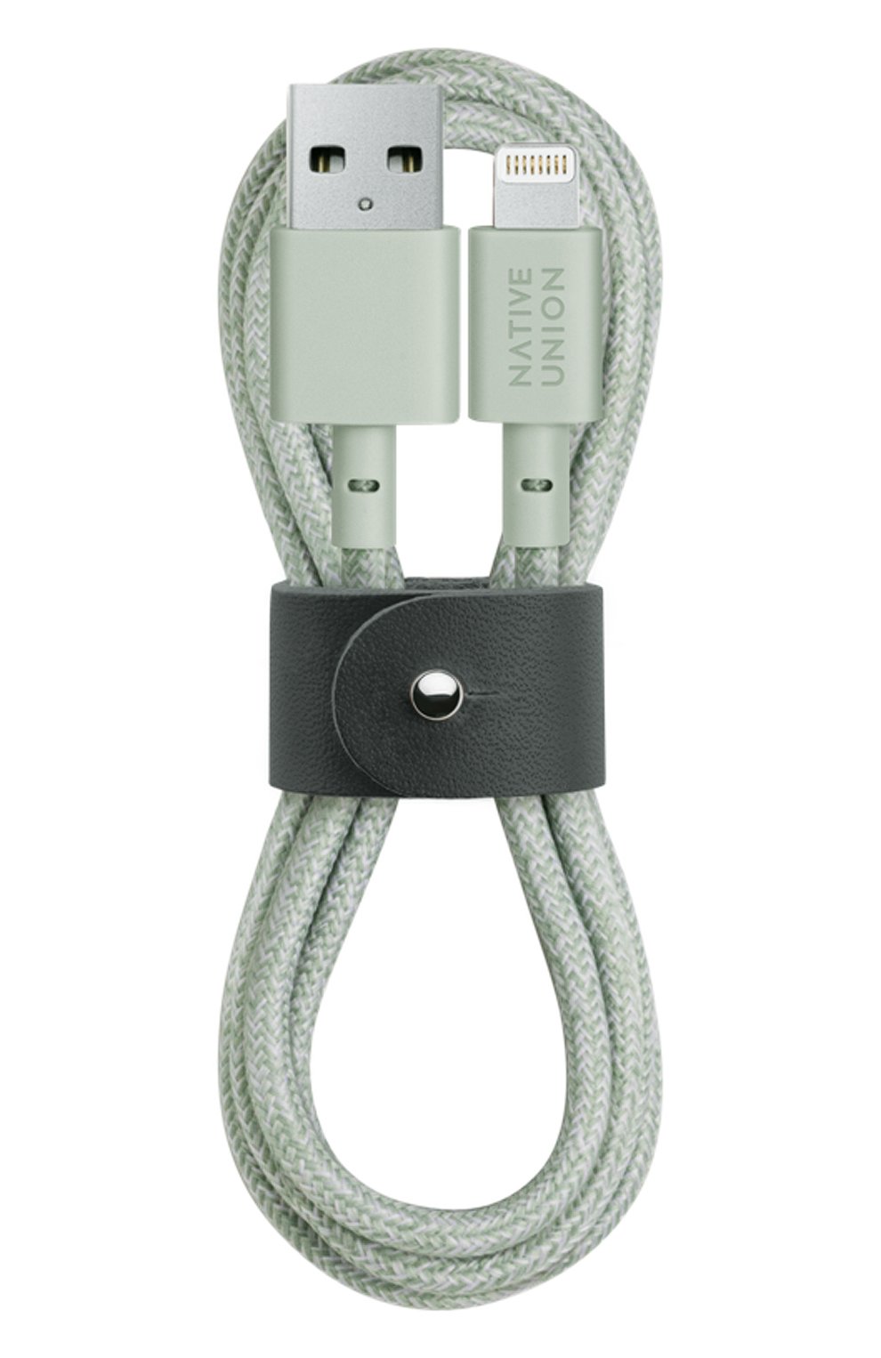 Кабель lightning/usb, 1.2m NATIVE UNION светло-зеленого цвета, арт. BELT-L-GRN-2-NP | Фото 1 (Региональные ограничения белый список (Axapta Mercury): RU)