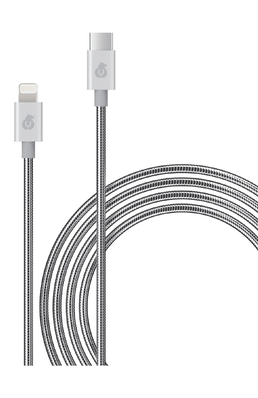 Кабель lightning/usb-c, 1.2m UBEAR серебряного цвета, арт. DC10SL12FM-CL | Фото 1 (Региональные ограничения белый список (Axapta Mercury): RU)