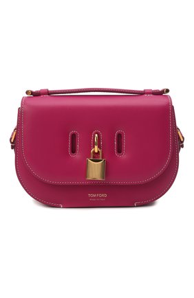 Женская сумка padlock TOM FORD розового цвета, арт. L1480T-LCL104 | Фото 1 (Материал: Натуральная кожа; Женское Кросс-КТ: Вечерняя сумка; Сумки-технические: Сумки через плечо; Размер: small; Ремень/цепочка: На ремешке)