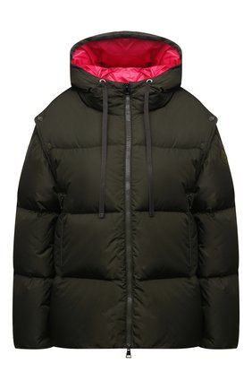 Женский пуховик MONCLER хаки цвета по цене 138300 руб., арт. G2-093-1A000-08-54155 | Фото 1 Женский пуховик MONCLER хаки цвета, арт. G2-093-1A000-08-54155 | Фото 1 (Материал утеплителя: Пух и перо; Материал подклада: Синтетический материал; Материал внешний: Синтетический материал; Стили: Спорт-шик; Кросс-КТ: Куртка, Пуховик)