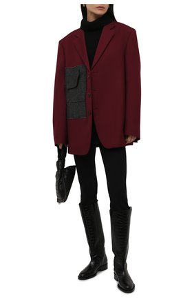Женские кожаные сапоги TOM FORD черного цвета по цене 117500 руб., арт. W2986T-LCL125 | Фото 2 Женские кожаные сапоги TOM FORD черного цвета, арт. W2986T-LCL125 | Фото 2 (Каблук высота: Низкий; Подошва: Платформа; Материал внутренний: Натуральная кожа; Высота голенища: Средние; Каблук тип: Устойчивый)
