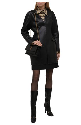 Женские кожаные сапоги camden SAINT LAURENT черного цвета по цене 121500 руб., арт. 667637/25V00 | Фото 2 Женские кожаные сапоги camden SAINT LAURENT черного цвета, арт. 667637/25V00 | Фото 2 (Материал внутренний: Натуральная кожа; Каблук высота: Высокий; Подошва: Плоская; Высота голенища: Средние; Каблук тип: Шпилька; Материал внешний: Кожа)
