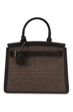 Женская сумка rl 50 medium RALPH LAUREN темно-коричневого цвета по цене 194000 руб., арт. 435856481 | Фото 1 Женская сумка rl 50 medium RALPH LAUREN темно-коричневого цвета, арт. 435856481 | Фото 1 (Размер: medium; Ремень/цепочка: На ремешке; Материал: Текстиль; Сумки-технические: Сумки top-handle)