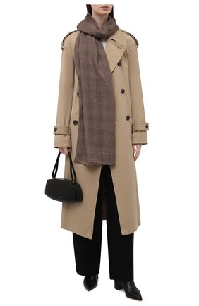 Женский шарф из кашемира и шелка RALPH LAUREN коричневого цвета по цене 68150 руб., арт. 434857562 | Фото 2 Женский шарф из кашемира и шелка RALPH LAUREN коричневого цвета, арт. 434857562 | Фото 2 (Материал: Шерсть, Кашемир)