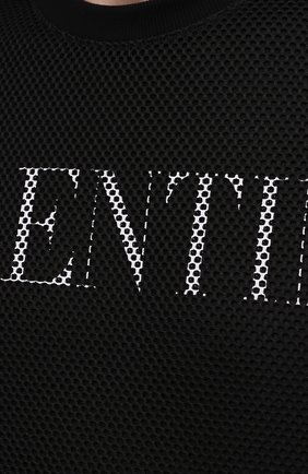 Мужская футболка VALENTINO черного цвета, арт. WV0MF20M7V5 | Фото 5 (Рукава: Короткие; Материал внешний: Синтетический материал; Длина (для топов): Стандартные; Принт: С принтом; Стили: Кэжуэл)