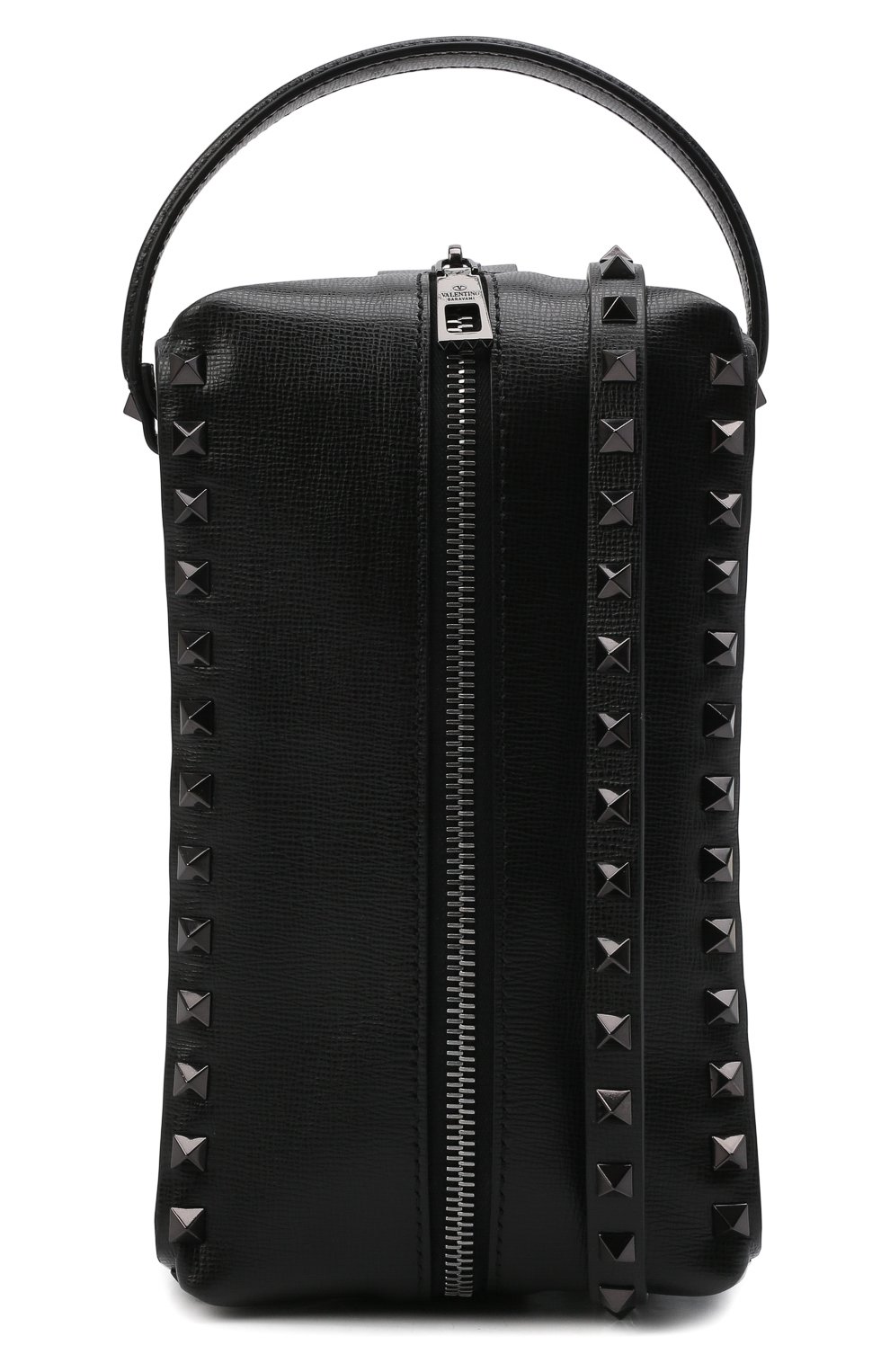 Мужская кожаная сумка rockstud alcove VALENTINO черного цвета по цене 230500 руб., арт. WY0B0B33/TLL | Фото 6 Мужская кожаная сумка rockstud alcove VALENTINO черного цвета, арт. WY0B0B33/TLL | Фото 6 (Материал: Натуральная кожа; Ремень/цепочка: На ремешке; Размер: small)