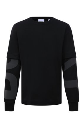Мужская хлопковый лонгслив BURBERRY черного цвета по цене 49050 руб., арт. 8045540 | Фото 1 Мужская хлопковый лонгслив BURBERRY черного цвета, арт. 8045540 | Фото 1 (Материал внешний: Хлопок; Рукава: Длинные; Длина (для топов): Стандартные; Принт: С принтом; Стили: Спорт-шик)