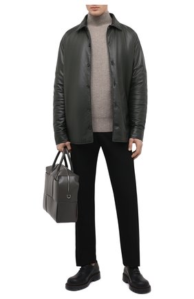 Мужской шерстяной свитер BOTTEGA VENETA бежевого цвета по цене 89950 руб., арт. 680133/V1FD0 | Фото 2 Мужской шерстяной свитер BOTTEGA VENETA бежевого цвета, арт. 680133/V1FD0 | Фото 2 (Рукава: Длинные; Длина (для топов): Стандартные; Материал внешний: Шерсть; Мужское Кросс-КТ: Свитер-одежда; Стили: Минимализм; Принт: Без принта)