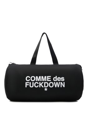 Мужская текстильная дорожная сумка COMME DES FUCKDOWN черного цвета по цене 9950 руб., арт. CDFA566 | Фото 1 Мужская текстильная дорожная сумка COMME DES FUCKDOWN черного цвета, арт. CDFA566 | Фото 1 (Материал: Текстиль; Ремень/цепочка: На ремешке; Размер: large)