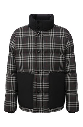 Мужская пуховая куртка BURBERRY темно-серого цвета по цене 199500 руб., арт. 8045499 | Фото 1