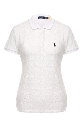 Женское хлопковое поло с отделкой пайетками POLO RALPH LAUREN молочного цвета по цене 26500 руб., арт. 211814481 | Фото 1 Женское хлопковое поло с отделкой пайетками POLO RALPH LAUREN молочного цвета, арт. 211814481 | Фото 1 (Длина (для топов): Стандартные; Материал подклада: Синтетический материал; Рукава: Короткие; Материал внешний: Хлопок; Стили: Спорт-шик)
