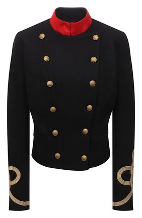 Женский жакет из хлопка и шерсти POLO RALPH LAUREN черного цвета по цене 37950 руб., арт. 211838539 | Фото 1 Женский жакет из хлопка и шерсти POLO RALPH LAUREN черного цвета, арт. 211838539 | Фото 1 (Длина (для топов): Укороченные; Материал подклада: Синтетический материал; Материал внешний: Хлопок, Шерсть; Рукава: Длинные; Стили: Гламурный; Случай: Вечерний; Женское Кросс-КТ: Жакет-одежда; 1-2-бортные: Двубортные)