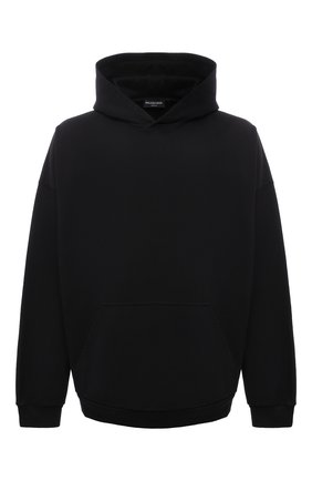 Мужской хлопковое худи BALENCIAGA черного цвета по цене 69500 руб., арт. 674986/TLVA7 | Фото 1 Мужской хлопковое худи BALENCIAGA черного цвета, арт. 674986/TLVA7 | Фото 1 (Материал внешний: Хлопок; Длина (для топов): Стандартные; Рукава: Длинные; Мужское Кросс-КТ: Худи-одежда; Принт: С принтом; Стили: Спорт-шик)