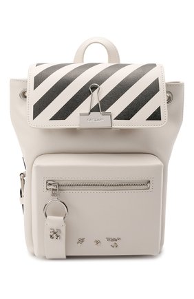 Женский рюкзак OFF-WHITE кремвого цвета по цене 77850 руб., арт. 0WNB007F21LEA001 | Фото 1 Женский рюкзак OFF-WHITE кремвого цвета, арт. 0WNB007F21LEA001 | Фото 1 (Материал: Натуральная кожа; Стили: Спорт; Размер: medium)