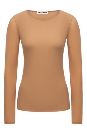 Женский пуловер JIL SANDER бежевого цвета по цене 18800 руб., арт. JSWT705034-WT477108 | Фото 1 Женский пуловер JIL SANDER бежевого цвета, арт. JSWT705034-WT477108 | Фото 1 (Материал внешний: Синтетический материал; Стили: Минимализм; Женское Кросс-КТ: Пуловер-одежда; Рукава: Длинные; Длина (для топов): Стандартные)