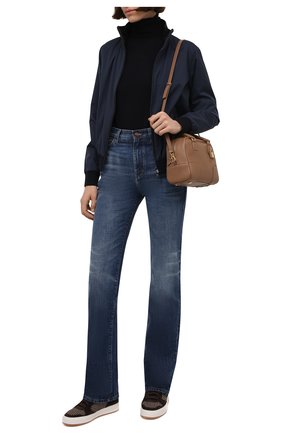 Женские комбинированные кеды jaemyn RALPH LAUREN коричневого цвета по цене 54050 руб., арт. 800857427 | Фото 2 Женские комбинированные кеды jaemyn RALPH LAUREN коричневого цвета, арт. 800857427 | Фото 2 (Материал внешний: Текстиль; Материал внутренний: Натуральная кожа; Подошва: Платформа; Кросс-КТ: хайтопы)