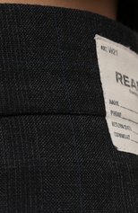 Женские шерстяные брюки BALENCIAGA темно-серого цвета, арт. 675439/TKT30 | Фото 5 (Силуэт Ж (брюки и джинсы): Широкие; Материал внешний: Шерсть; Стили: Гламурный; Женское Кросс-КТ: Брюки-одежда; Длина (брюки, джинсы): Укороченные; Материал подклада: Купро)