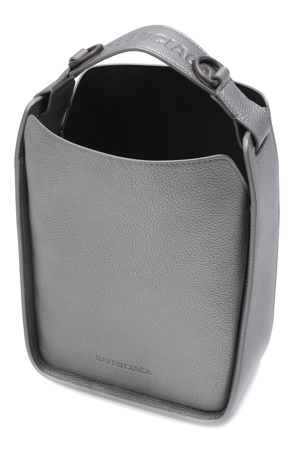 Женский сумка-тоут tool xs BALENCIAGA серебряного цвета по цене 104000 руб., арт. 669754/15YL5 | Фото 5 Женский сумка-тоут tool xs BALENCIAGA серебряного цвета, арт. 669754/15YL5 | Фото 5 (Сумки-технические: Сумки-шопперы; Материал: Натуральная кожа; Ремень/цепочка: На ремешке; Размер: small)