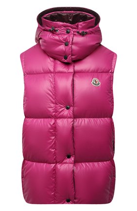 Женский пуховый жилет luzule MONCLER розового цвета по цене 112500 руб., арт. G2-093-1A000-99-68950 | Фото 1 Женский пуховый жилет luzule MONCLER розового цвета, арт. G2-093-1A000-99-68950 | Фото 1 (Материал утеплителя: Пух и перо; Материал подклада: Синтетический материал; Материал внешний: Синтетический материал; Кросс-КТ: Пуховик; Стили: Спорт-шик)