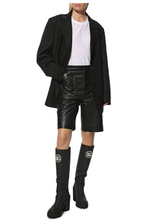 Женские текстильные сапоги hi trekking DOLCE & GABBANA черного цвета по цене 86550 руб., арт. CU0758/AQ156 | Фото 2 Женские текстильные сапоги hi trekking DOLCE & GABBANA черного цвета, арт. CU0758/AQ156 | Фото 2 (Высота голенища: Средние; Подошва: Платформа; Каблук высота: Высокий; Материал внутренний: Натуральная кожа; Материал внешний: Текстиль; Каблук тип: Устойчивый)