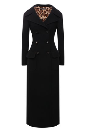 Женское шерстяное пальто DOLCE & GABBANA черного цвета по цене 281500 руб., арт. F0AR3T/FU2NX | Фото 1 Женское шерстяное пальто DOLCE & GABBANA черного цвета, арт. F0AR3T/FU2NX | Фото 1 (Материал подклада: Синтетический материал; Длина (верхняя одежда): Длинные; Материал внешний: Шерсть; Рукава: Длинные; 1-2-бортные: Двубортные; Стили: Классический)
