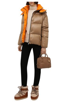 Комбинированные полусапоги Chloé x Moon Boot | Фото №2 Комбинированные полусапоги Chloé x Moon Boot | Фото №2