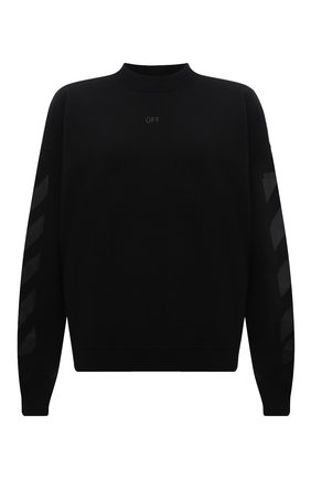 Мужской хлопковый свитшот OFF-WHITE черного цвета по цене 43150 руб., арт. 0MBA054F21FLE007 | Фото 1 Мужской хлопковый свитшот OFF-WHITE черного цвета, арт. 0MBA054F21FLE007 | Фото 1 (Материал внешний: Хлопок; Рукава: Длинные; Длина (для топов): Стандартные; Мужское Кросс-КТ: свитшот-одежда; Принт: С принтом; Стили: Спорт-шик)