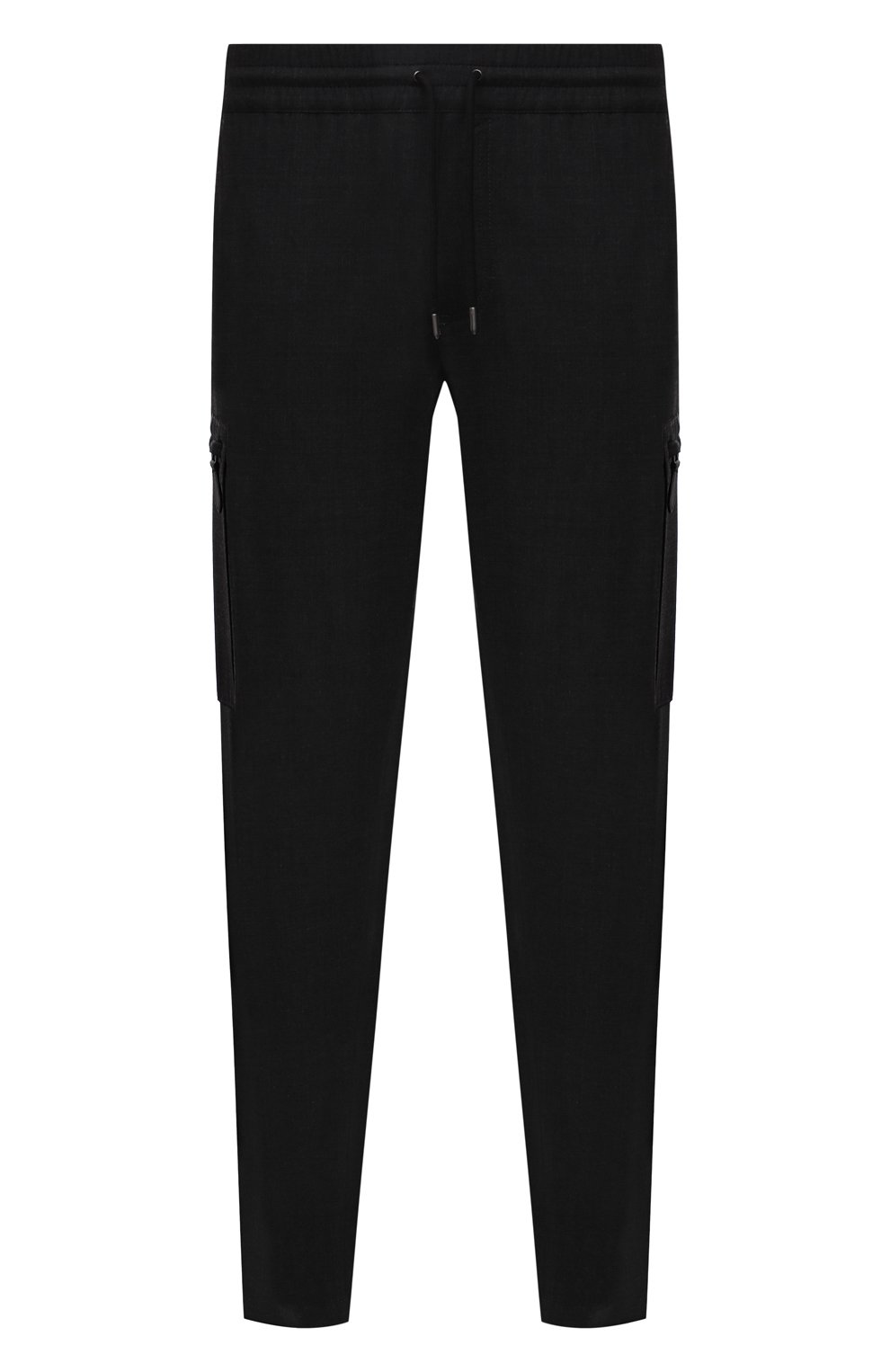 Мужские шерстяные брюки-карго BURBERRY темно-серого цвета, арт. 8044307 | Фото 1 (Силуэт М (брюки): Карго; Материал внешний: Шерсть; Длина (брюки, джинсы): Стандартные; Случай: Повседневный; Стили: Кэжуэл)