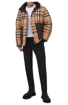 Мужские шерстяные брюки-карго BURBERRY темно-серого цвета по цене 59600 руб., арт. 8044307 | Фото 2 Мужские шерстяные брюки-карго BURBERRY темно-серого цвета, арт. 8044307 | Фото 2 (Материал внешний: Шерсть; Длина (брюки, джинсы): Стандартные; Случай: Повседневный; Стили: Кэжуэл; Силуэт М (брюки): Карго)