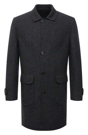 Мужской двустороннее пальто CORNELIANI темно-серого цвета по цене 210500 руб., арт. 8812W0-1820172/00 | Фото 1 Мужской двустороннее пальто CORNELIANI темно-серого цвета, арт. 8812W0-1820172/00 | Фото 1 (Длина (верхняя одежда): До середины бедра; Рукава: Длинные; Материал внешний: Шерсть; Мужское Кросс-КТ: пальто-верхняя одежда; Стили: Кэжуэл)