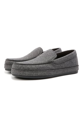 Мужские текстильные слипоны ERMENEGILDO ZEGNA темно-серого цвета по цене 44800 руб., арт. A5109X-LHPAN | Фото 1 Мужские текстильные слипоны ERMENEGILDO ZEGNA темно-серого цвета, арт. A5109X-LHPAN | Фото 1 (Материал внешний: Текстиль; Материал утеплителя: Натуральный мех; Стили: Кэжуэл)
