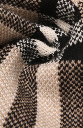 Детский шерстяной шарф BURBERRY бежевого цвета, арт. 8044914 | Фото 2 (Материал: Шерсть, Кашемир, Текстиль)