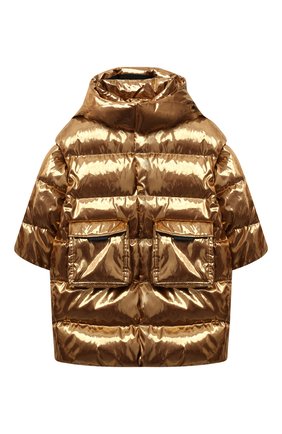 Детское пуховое пальто DOLCE & GABBANA золотого цвета по цене 72050 руб., арт. L4JB3Q/FUSFX/2-6 | Фото 1 Детское пуховое пальто DOLCE & GABBANA золотого цвета, арт. L4JB3Q/FUSFX/2-6 | Фото 1 (Материал внешний: Синтетический материал; Материал утеплителя: Пух и перо; Материал подклада: Синтетический материал; Рукава: Длинные; Мальчики Кросс-КТ: Пуховик-верхняя одежда)
