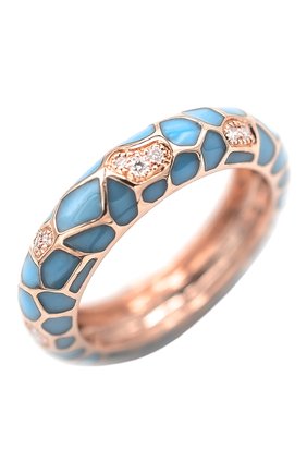 Женские кольцо puzzle safari MATTIOLI бесцветного цвета, арт. MAN054R080W | Фото 1 (Драгоценные камни: Бриллианты; Материал сплава: Розовое золото)