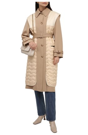 Женское шерстяное пальто CHLOÉ бежевого цвета по цене 333000 руб., арт. CHC21WMA12270 | Фото 2 Женское шерстяное пальто CHLOÉ бежевого цвета, арт. CHC21WMA12270 | Фото 2 (Длина (верхняя одежда): Длинные; Материал подклада: Шелк; Материал внешний: Шерсть; Рукава: Длинные; 1-2-бортные: Однобортные; Стили: Кэжуэл)
