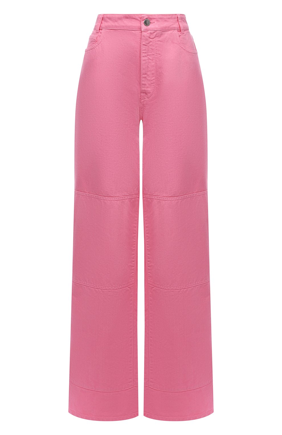 Женские джинсы RAF SIMONS светло-розового цвета, арт. 212-W316-10032 | Фото 1 (Длина (брюки, джинсы): Удлиненные; Силуэт Ж (брюки и д жинсы): Широкие; Кросс-КТ: Деним; Стили: Гранж; Материал внешний: Хлопок)