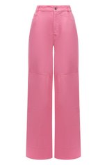 Женские джинсы RAF SIMONS светло-розового цвета, арт. 212-W316-10032 | Фото 1 (Длина (брюки, джинсы): Удлиненные; Силуэт Ж (брюки и джинсы): Широкие; Кросс-КТ: Деним; Стили: Гранж; Материал внешний: Хлопок)