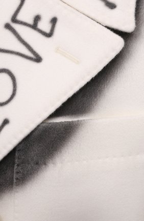 Женское шерстяное пальто DOLCE & GABBANA белого цвета, арт. F0Y64T/GDABF | Фото 5 (Материал внешний: Шерсть; Рукава: Длинные; Стили: Гранж; Длина (верхняя одежда): Длинные; 1-2-бортные: Двубортные; Материал подклада: Шелк)