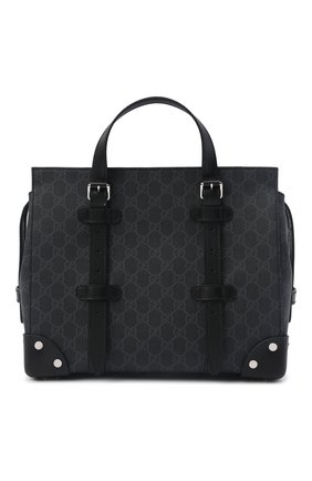 Мужская сумка-тоут gg GUCCI черного цвета по цене 147500 руб., арт. 643814/HUHFN | Фото 1 Мужская сумка-тоут gg GUCCI черного цвета, арт. 643814/HUHFN | Фото 1 (Материал: Текстиль, Экокожа; Размер: medium)
