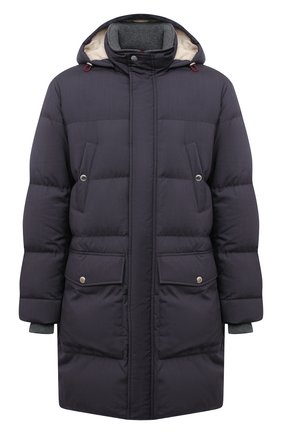 Мужская пуховик из шерсти и шелка BRUNELLO CUCINELLI синего цвета по цене 528500 руб., арт. MN4951849 | Фото 1 Мужская пуховик из шерсти и шелка BRUNELLO CUCINELLI синего цвета, арт. MN4951849 | Фото 1 (Материал внешний: Шерсть; Материал подклада: Синтетический материал; Длина (верхняя одежда): До середины бедра; Материал утеплителя: Пух и перо; Рукава: Длинные; Кросс-КТ: Куртка; Мужское Кросс-КТ: пуховик-короткий, шерсть и кашемир; Стили: Кэжуэл; Региональные ограничения белый список (Axapta Mercury): RU)